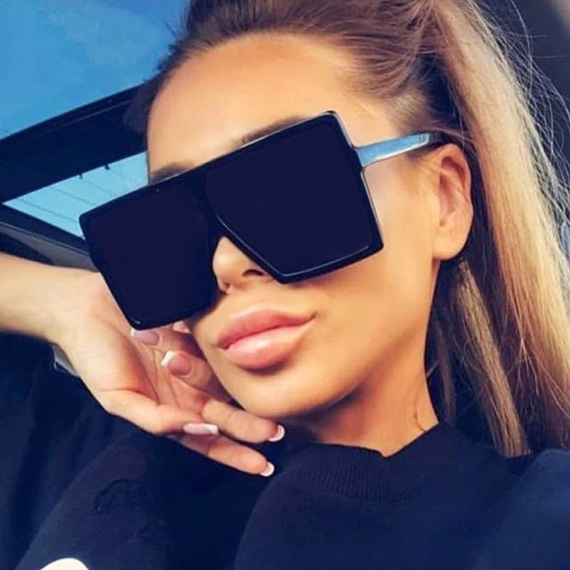 Golden Horizon Sunnies Oversized Square Sunglasses For Women