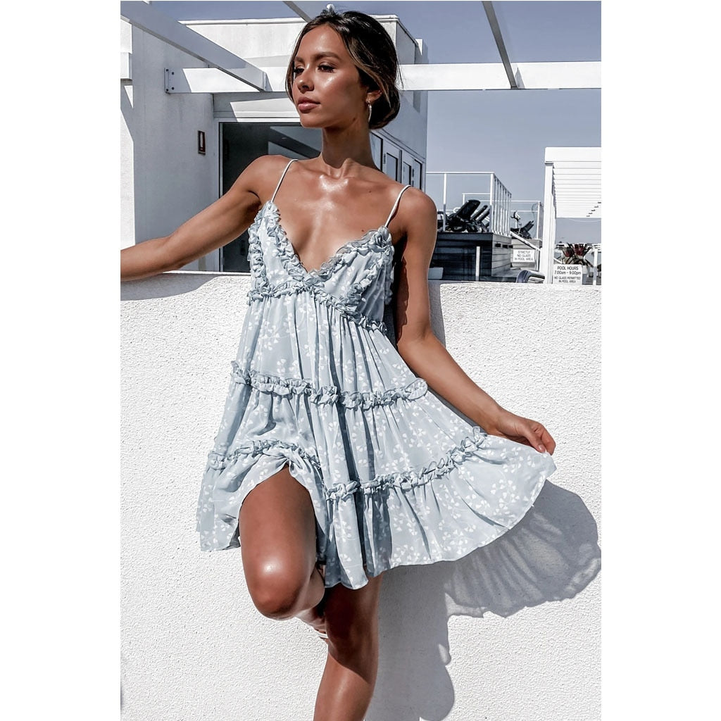 Sunkissed Loose Boho Mini Sundress