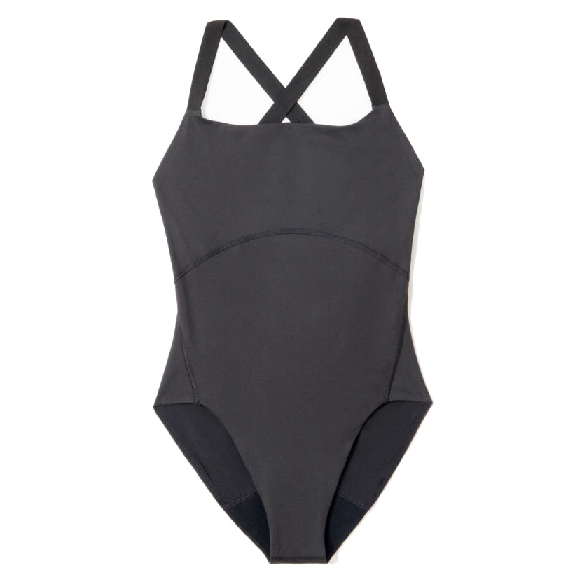 Cross Back One Piece Swimsuit Secure Swim Period Swimwear