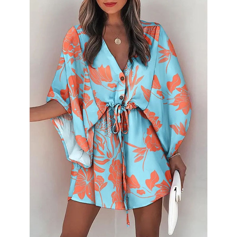 Sunset and Swim Casual Beach Dress Swimsuit Cover Up