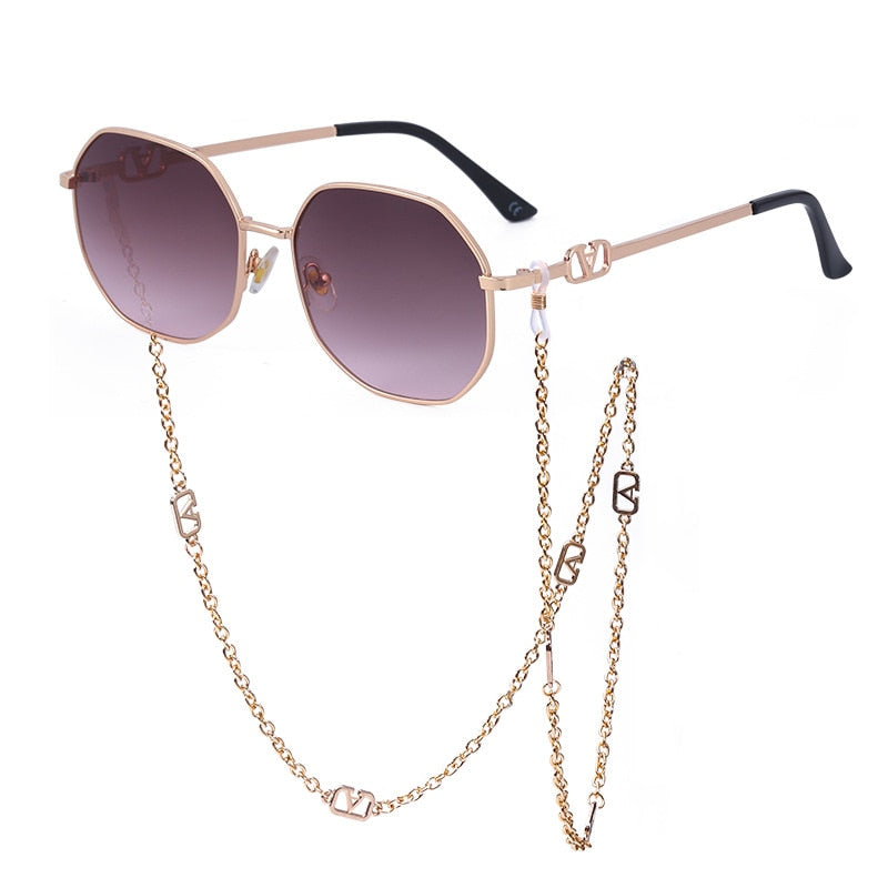 Sunshine Goddess Punk Sunglasses with Chain