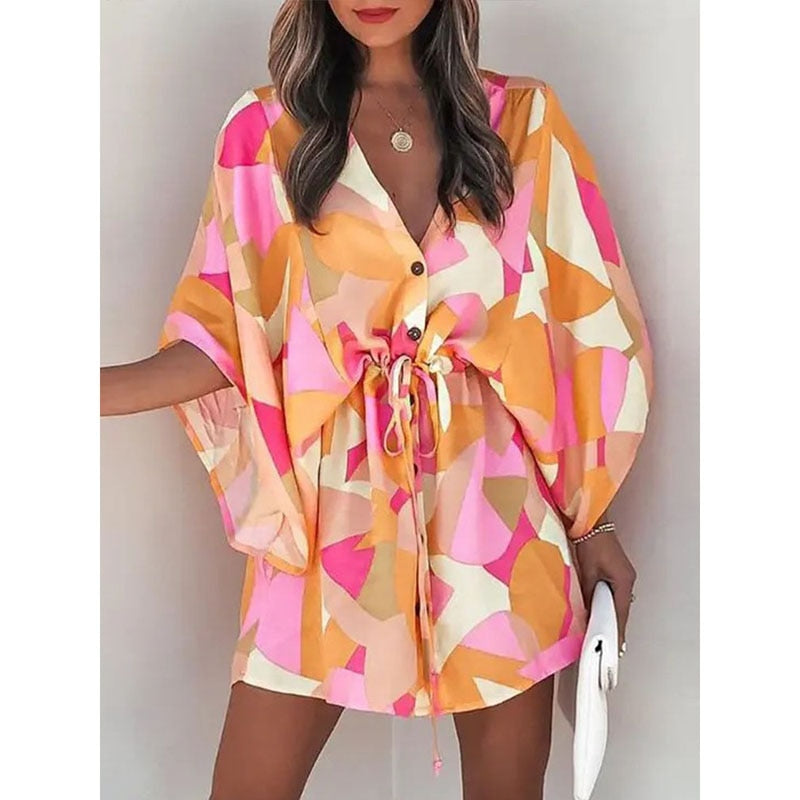 Sunset and Swim Casual Beach Dress Swimsuit Cover Up