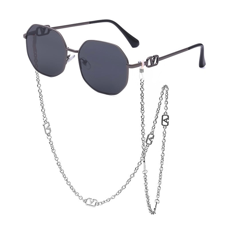 Sunshine Goddess Punk Sunglasses with Chain