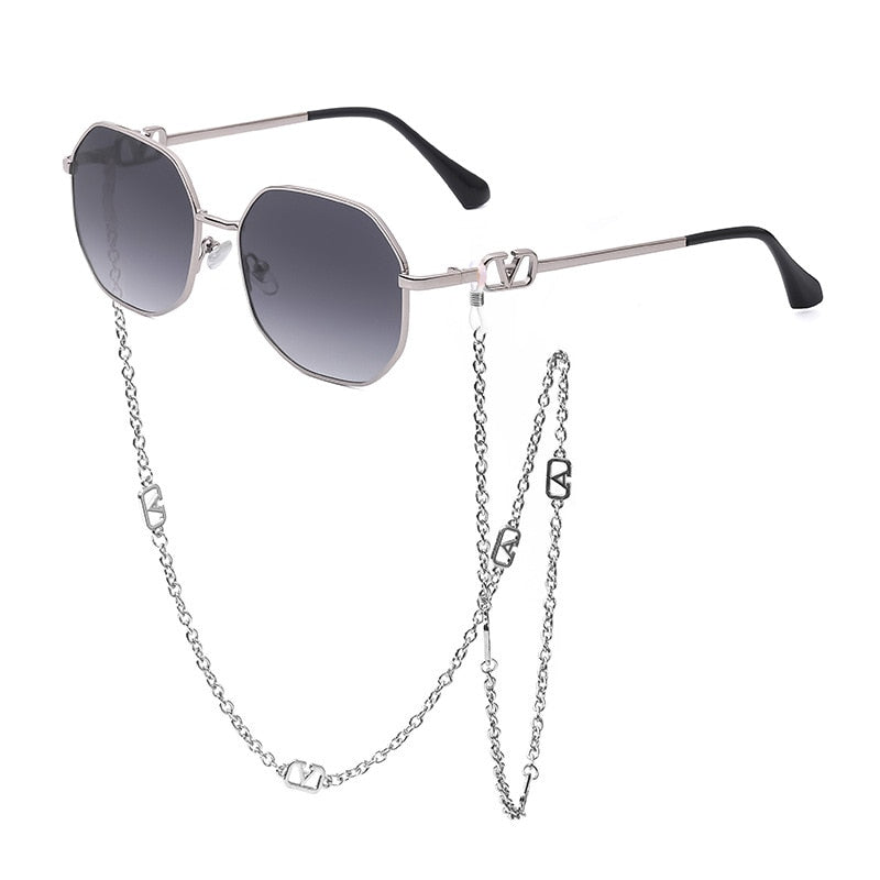 Sunshine Goddess Punk Sunglasses with Chain