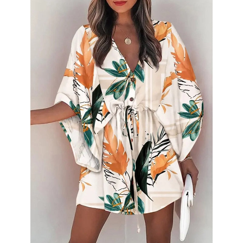 Sunset and Swim Casual Beach Dress Swimsuit Cover Up