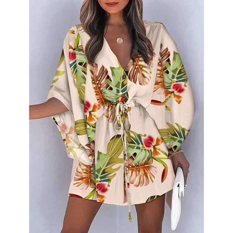 Sunset and Swim Casual Beach Dress Swimsuit Cover Up