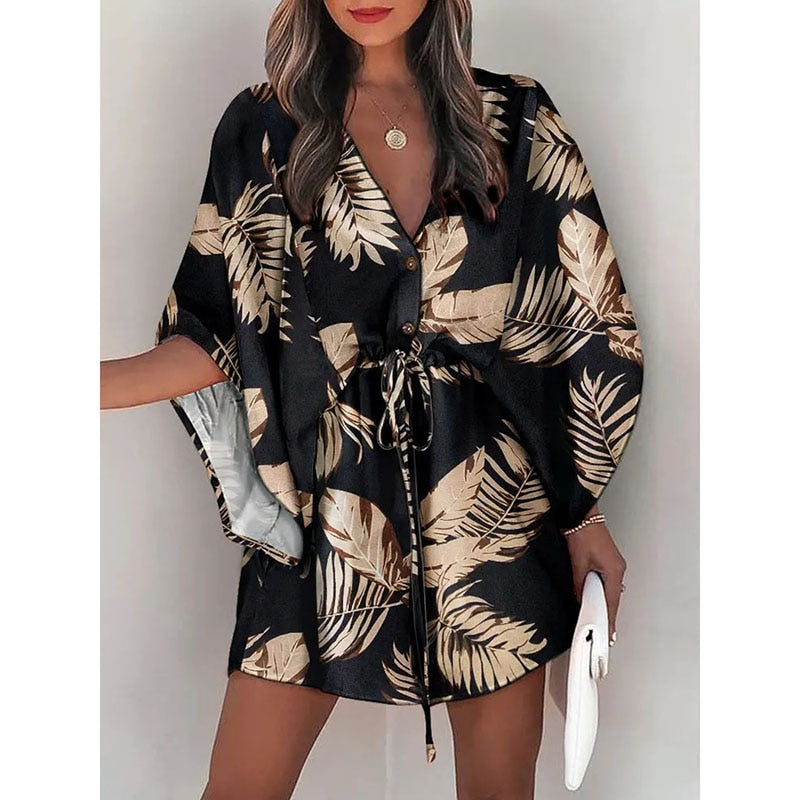 Sunset and Swim Casual Beach Dress Swimsuit Cover Up