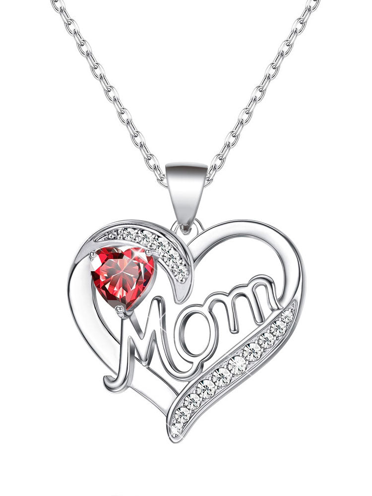 Mom Love Heart Pendant Jewelrys