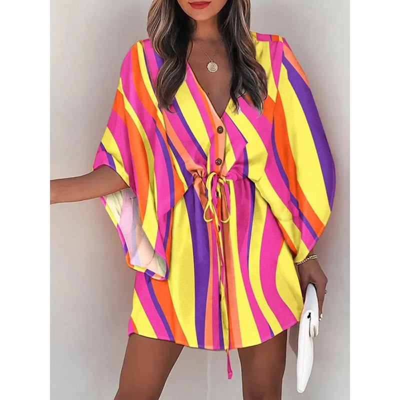 Sunset and Swim Casual Beach Dress Swimsuit Cover Up