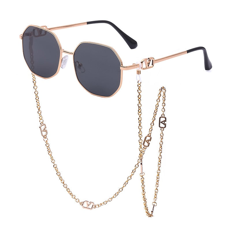 Sunshine Goddess Punk Sunglasses with Chain