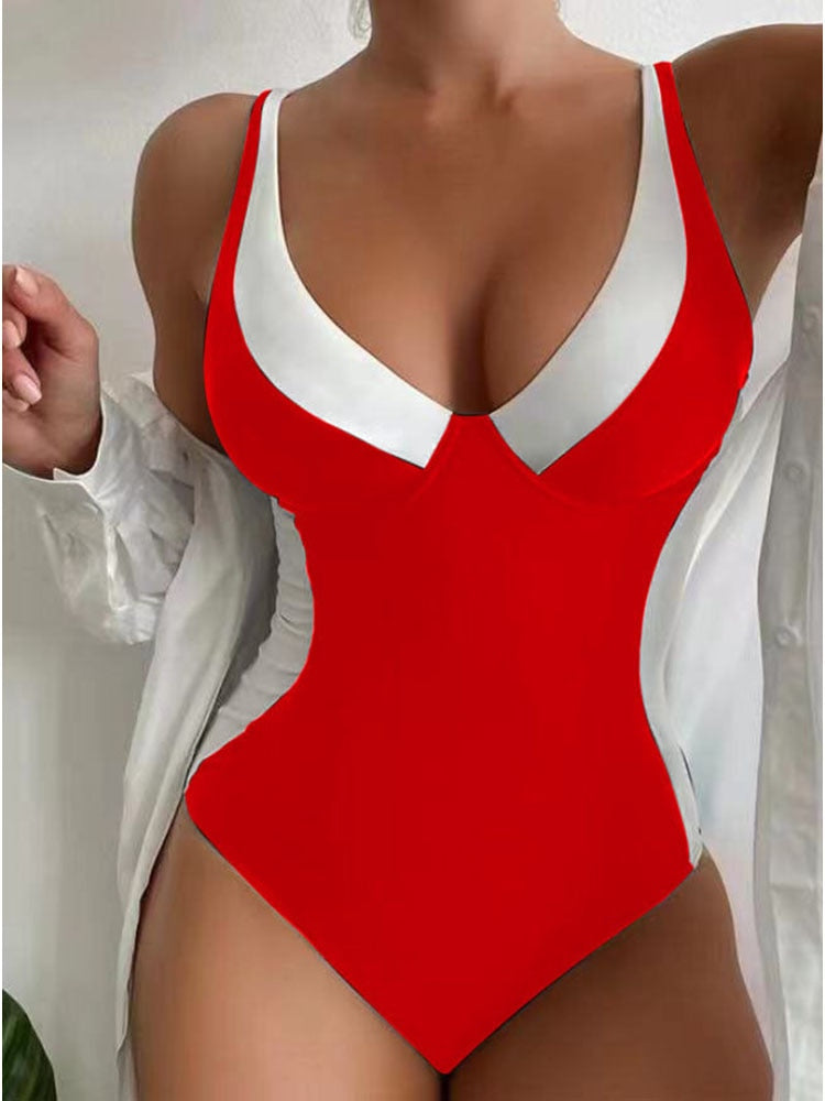 Modest Seaside One Piece Bathing Suit