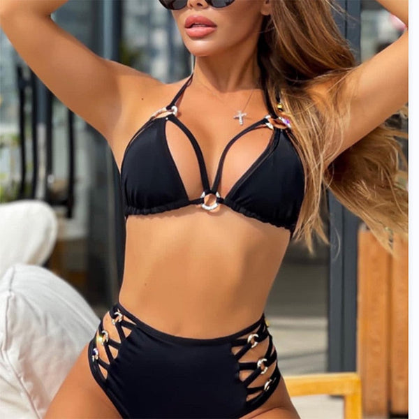 Serenity High Waist Cut Out Bikini