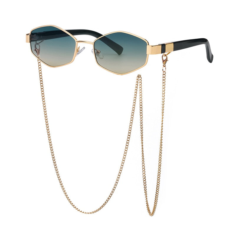 Sunshine Goddess Punk Sunglasses with Chain