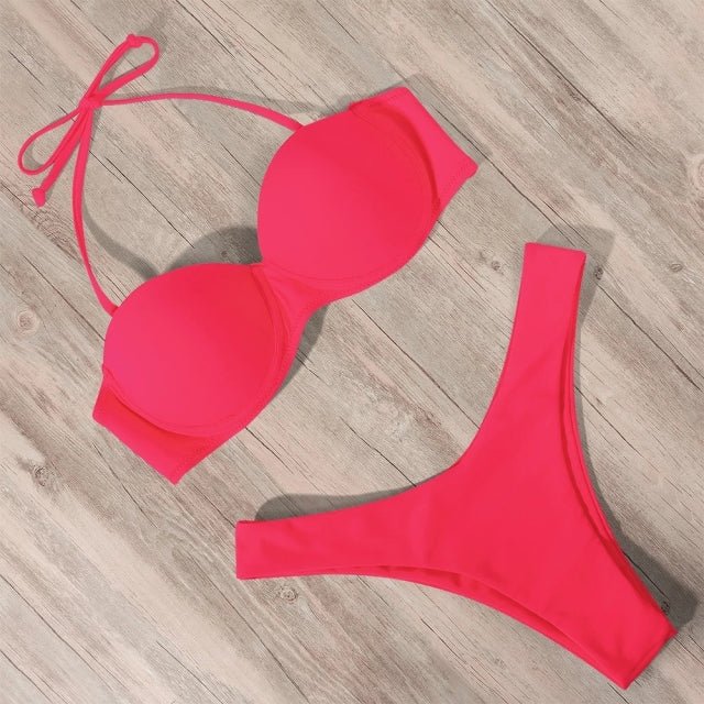 Ashley Sexy Brazilian Bandeau Push-up Bikini