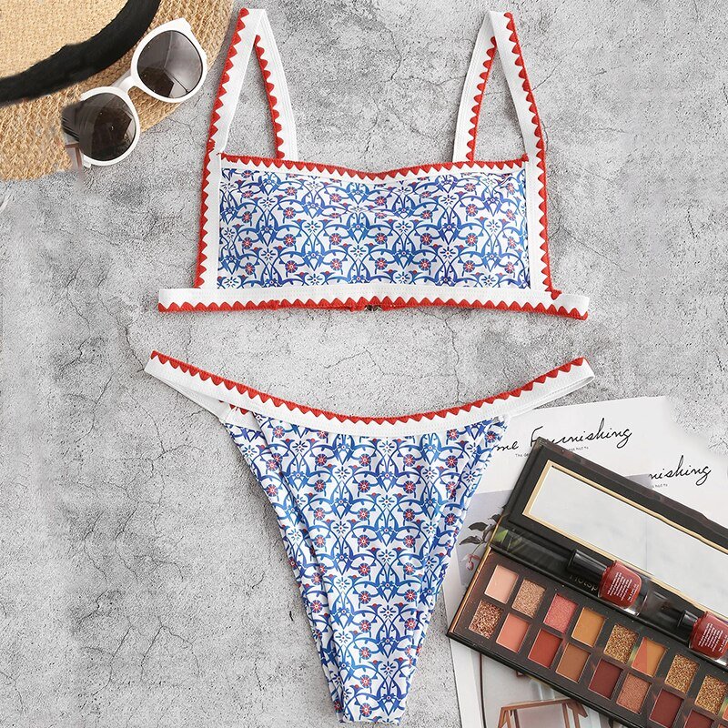 Blue Dreams Bandeau Bikini