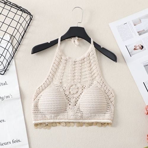 Boho Tassel Sexy Crochet Bikini Top