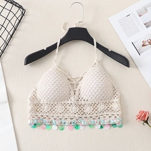 Boho Tassel Sexy Crochet Bikini Top