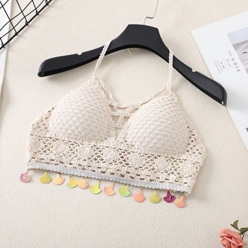 Boho Tassel Sexy Crochet Bikini Top