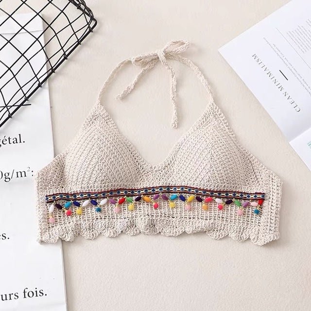 Boho Tassel Sexy Crochet Bikini Top