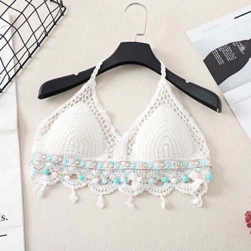 Boho Tassel Sexy Crochet Bikini Top