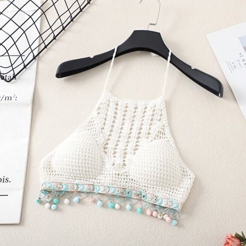 Boho Tassel Sexy Crochet Bikini Top