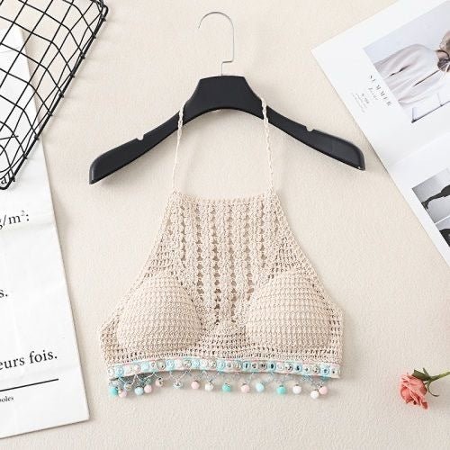 Boho Tassel Sexy Crochet Bikini Top