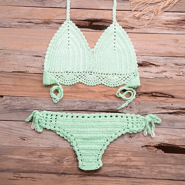 Elle Knitted Crochet Bikini