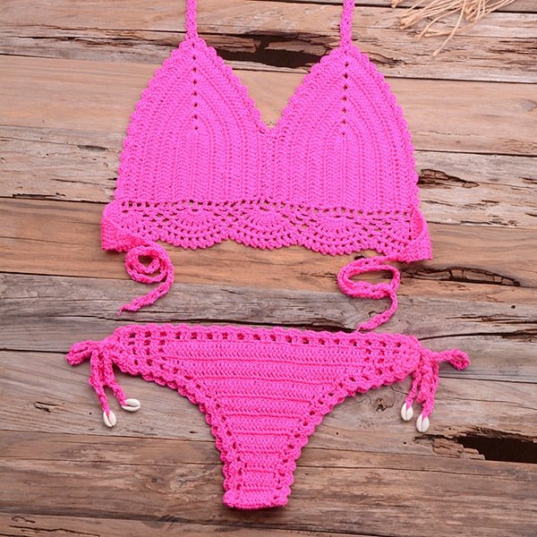 Elle Knitted Crochet Bikini