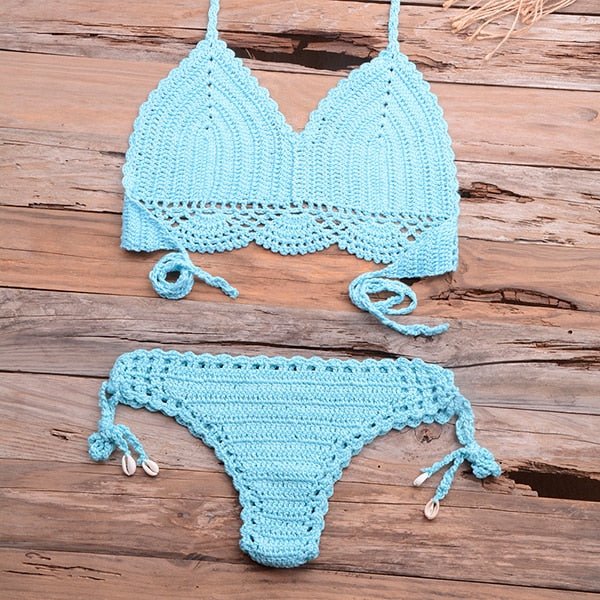 Elle Knitted Crochet Bikini