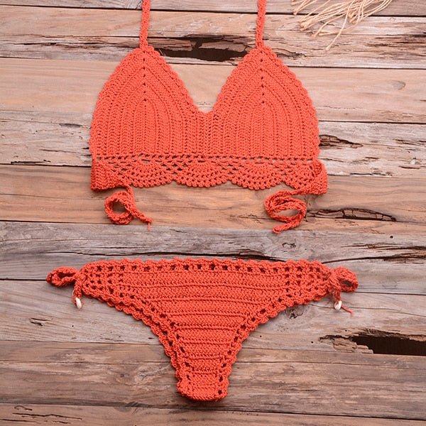 Elle Knitted Crochet Bikini