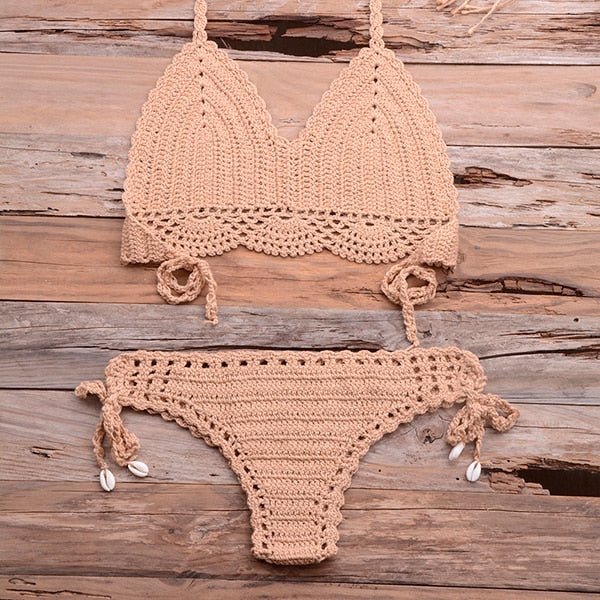 Elle Knitted Crochet Bikini