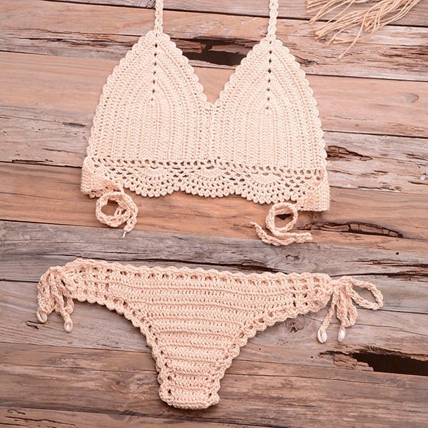 Elle Knitted Crochet Bikini