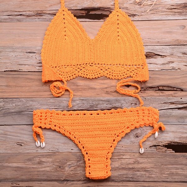 Elle Knitted Crochet Bikini