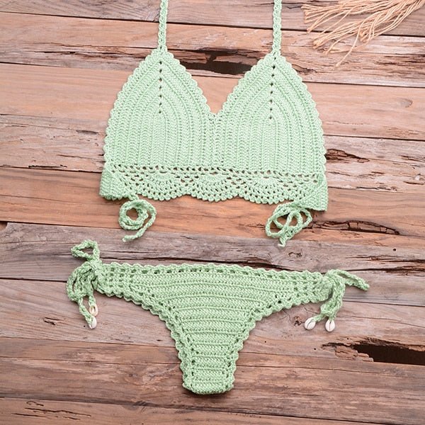 Elle Knitted Crochet Bikini