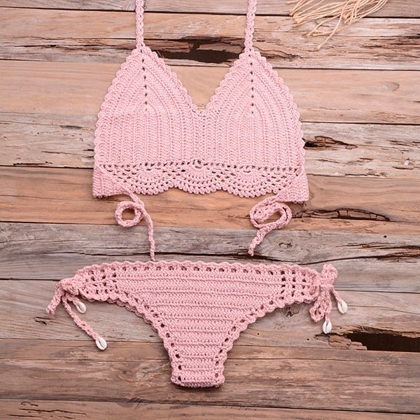 Elle Knitted Crochet Bikini