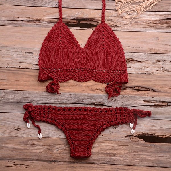 Elle Knitted Crochet Bikini