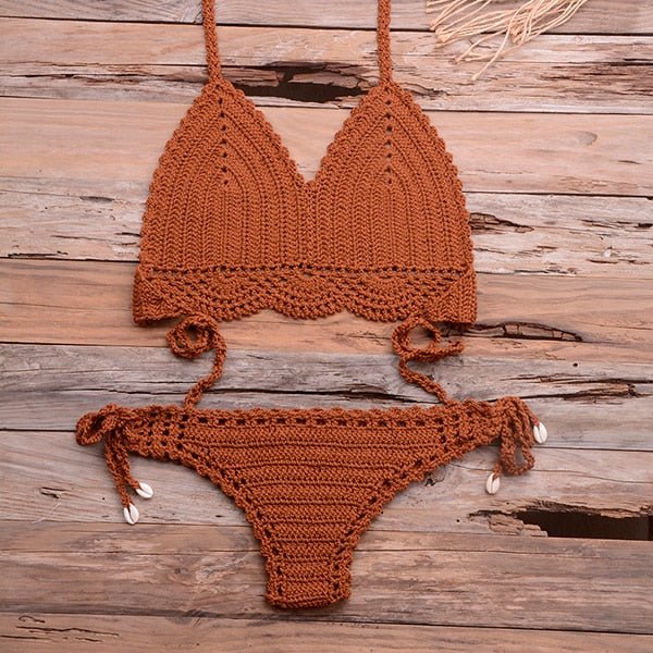 Elle Knitted Crochet Bikini