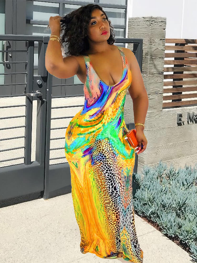 Multicolor Summer Sleeveless Bodycon Tank Dresses