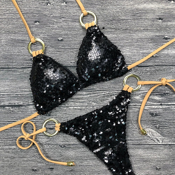 Kinsley Super Sparkle Sequin Glitter Bikini