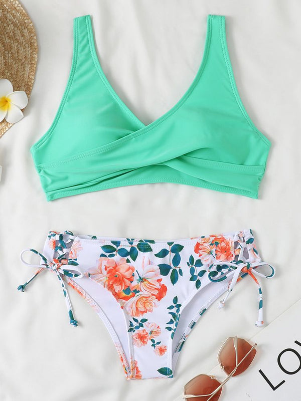 New Floral High Waist Bikini