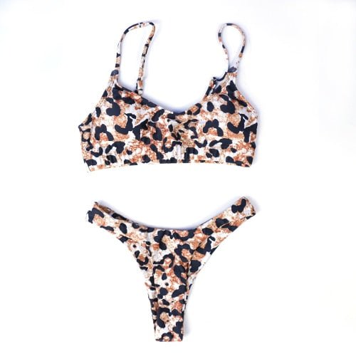 Piper Leopard Thong Micro Bikini