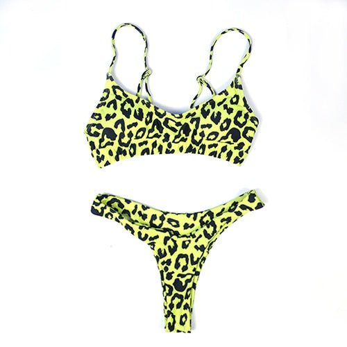 Piper Leopard Thong Micro Bikini