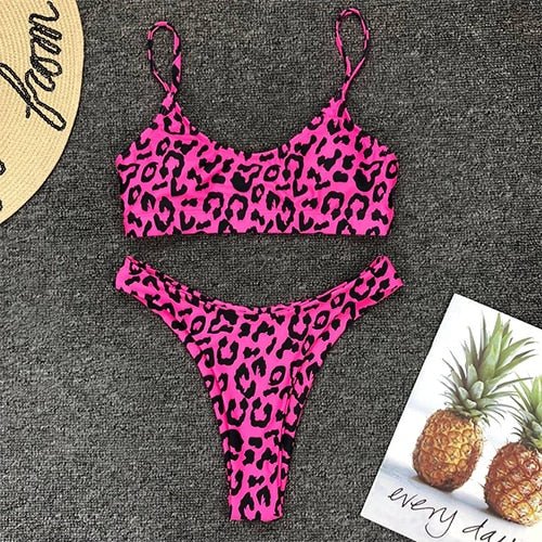 Piper Leopard Thong Micro Bikini