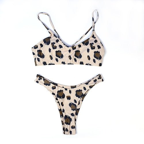 Piper Leopard Thong Micro Bikini