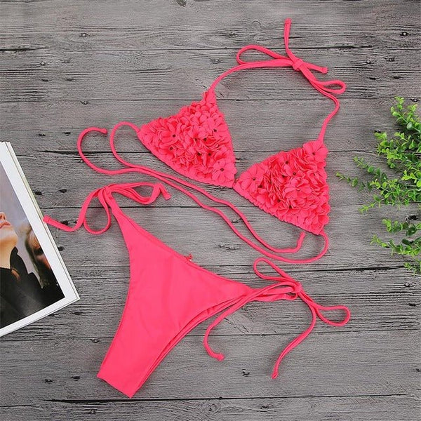 Stunning Floral Triangle Bikini