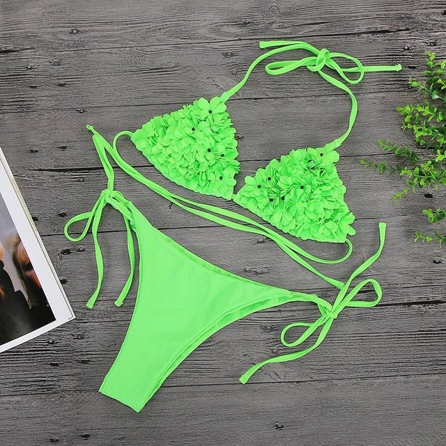 Stunning Floral Triangle Bikini