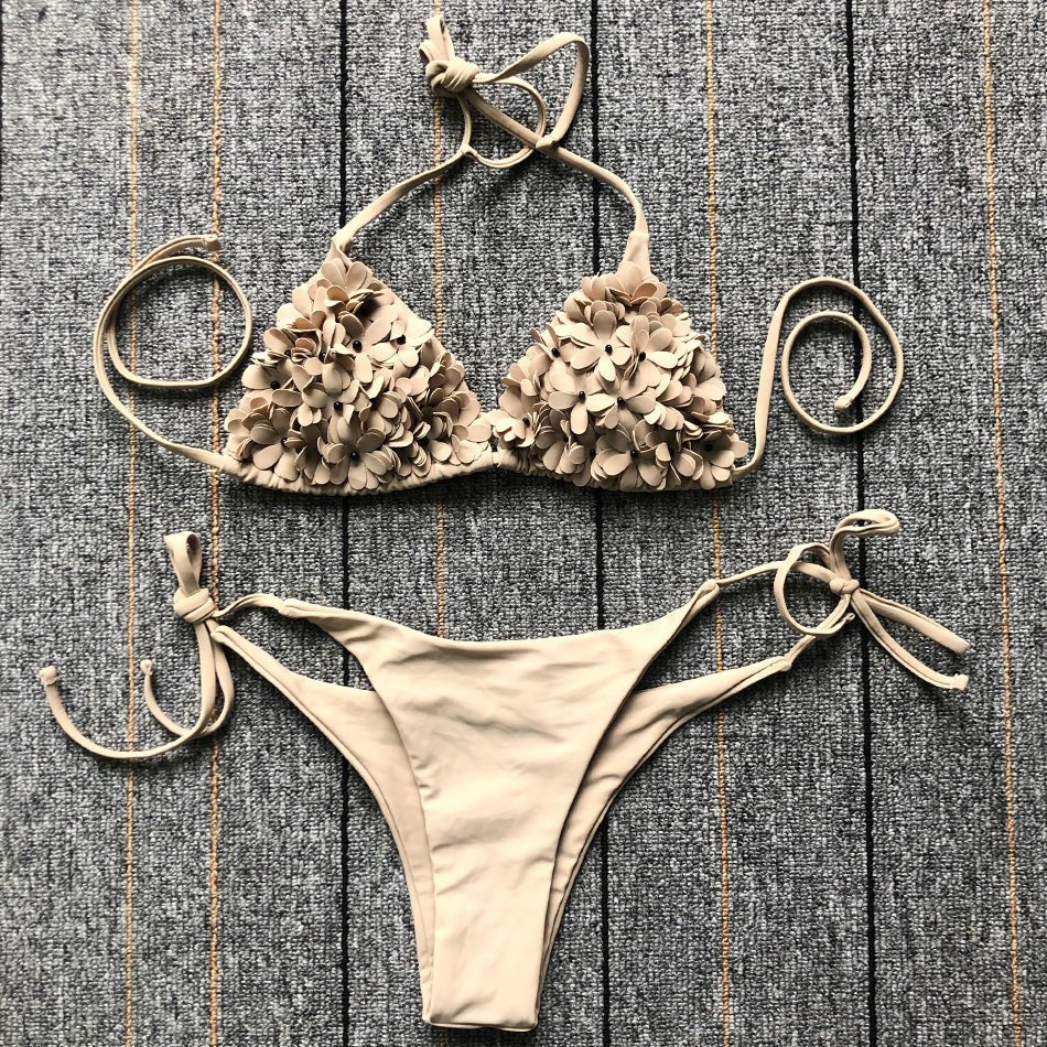 Stunning Floral Triangle Bikini