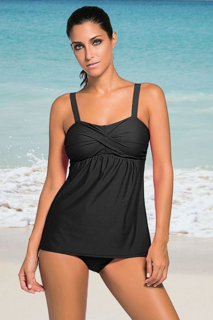 Two Pieces Slip Dress Tankini